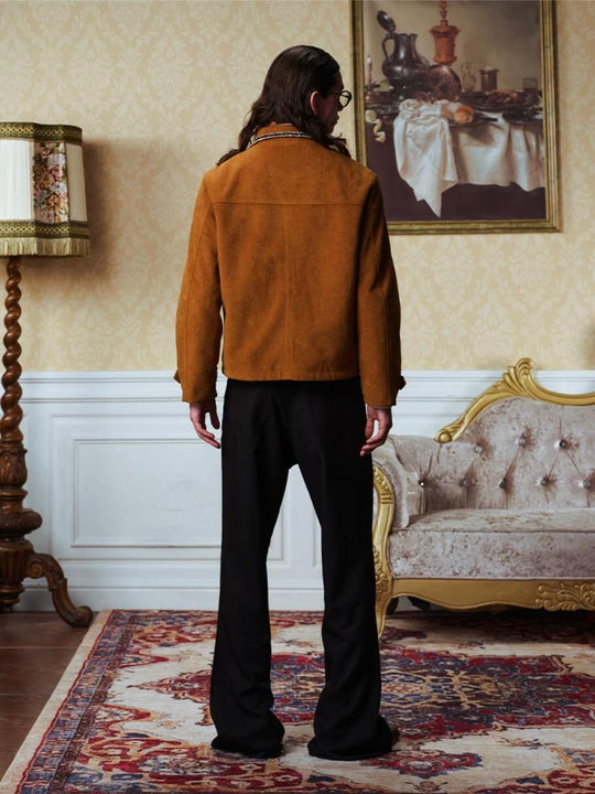 YADcrew Rhinestone Studded Suede Jacket | Face 3 Face