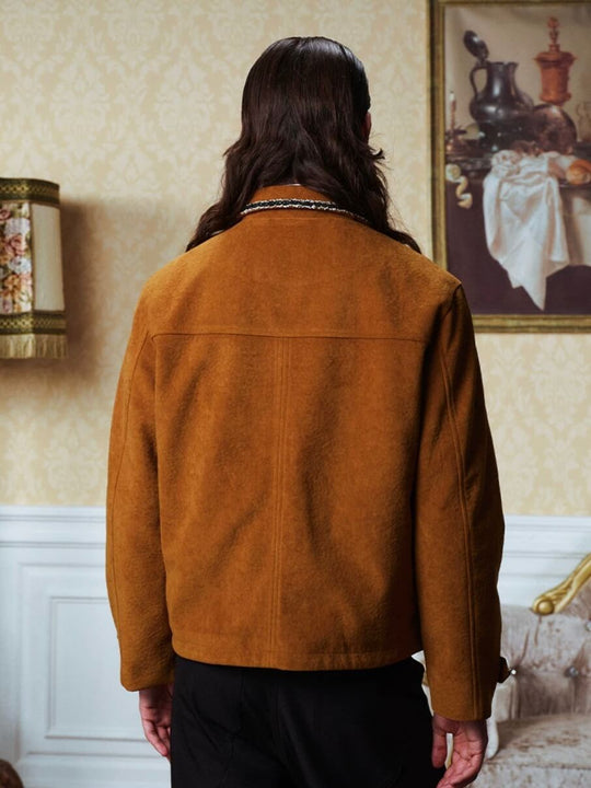 YADcrew Rhinestone Studded Suede Jacket | Face 3 Face