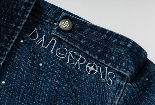 YADcrew All Over Starry Sky Rhinestone Denim Jacket | Face 3 Face