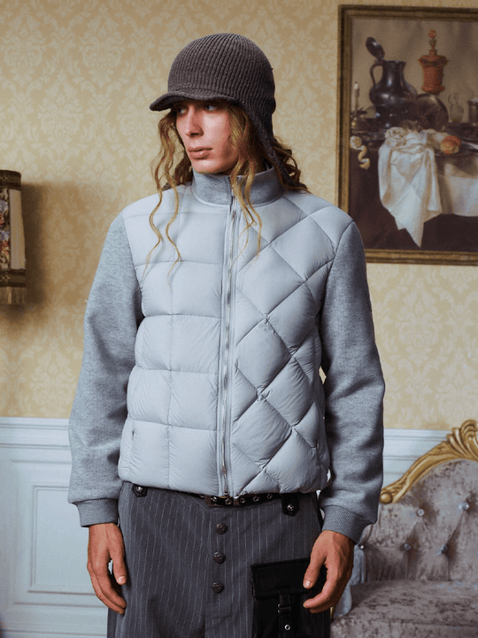 YADcrew Asymmetric Quilted Down Jacket | Face 3 Face