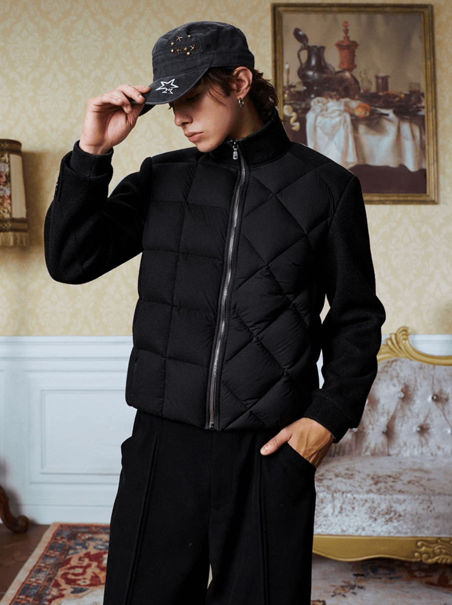 YADcrew Asymmetric Quilted Down Jacket | Face 3 Face