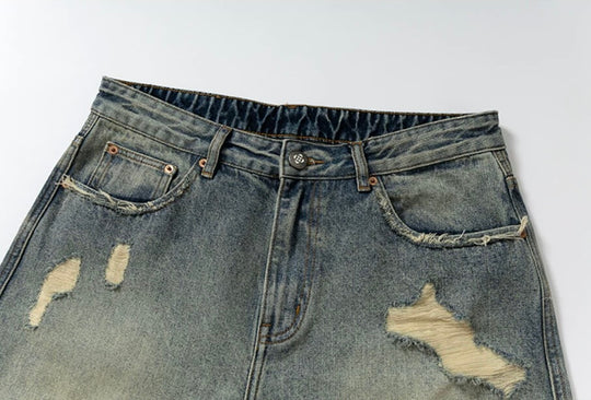 YADcrew Vintage Washed Ripped Jeans | Face 3 Face