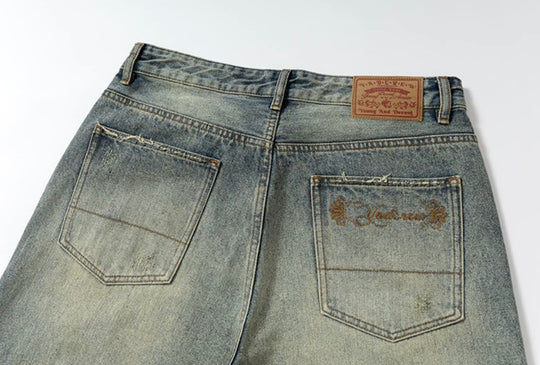 YADcrew Vintage Washed Ripped Jeans | Face 3 Face