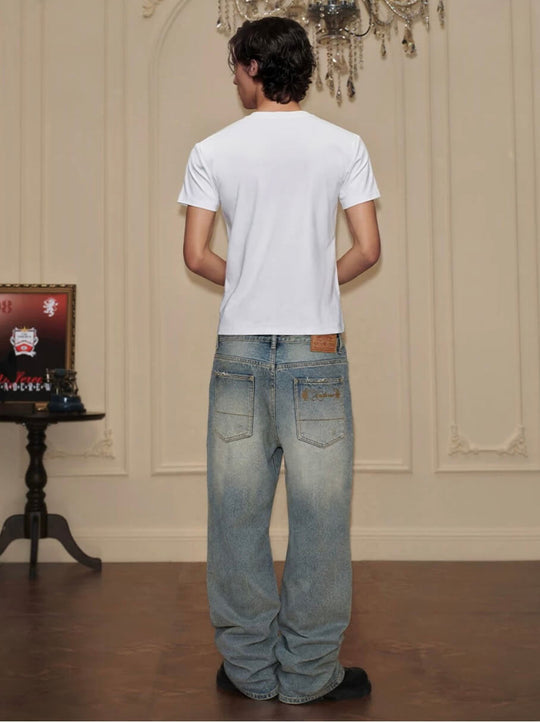 YADcrew Vintage Washed Ripped Jeans | Face 3 Face