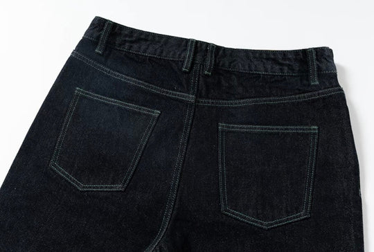 YADcrew Green Stitch and 3D Embroidered Jeans | Face 3 Face