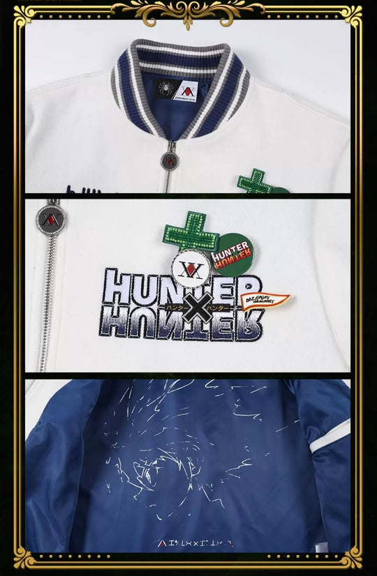 MEDM × HUNTER×HUNTER Logo Embroidered Badge Tweed Jacket