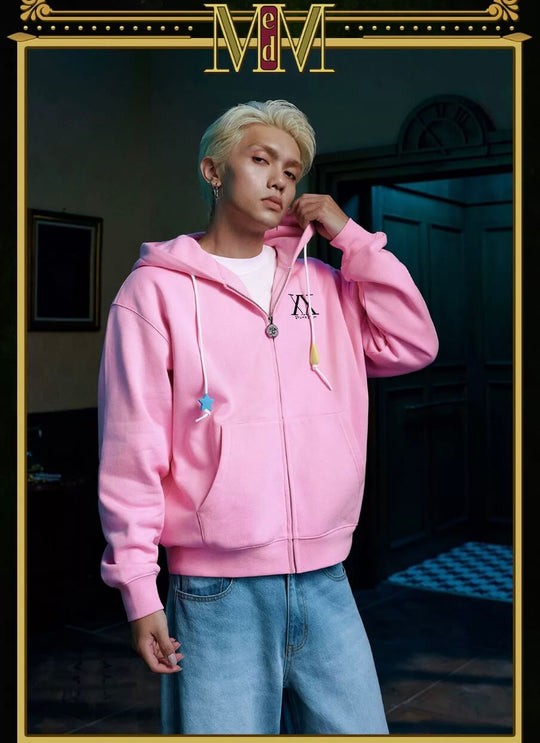 MEDM × HUNTER×HUNTER Character Icon Zip Up Hoodie | Face 3 Face