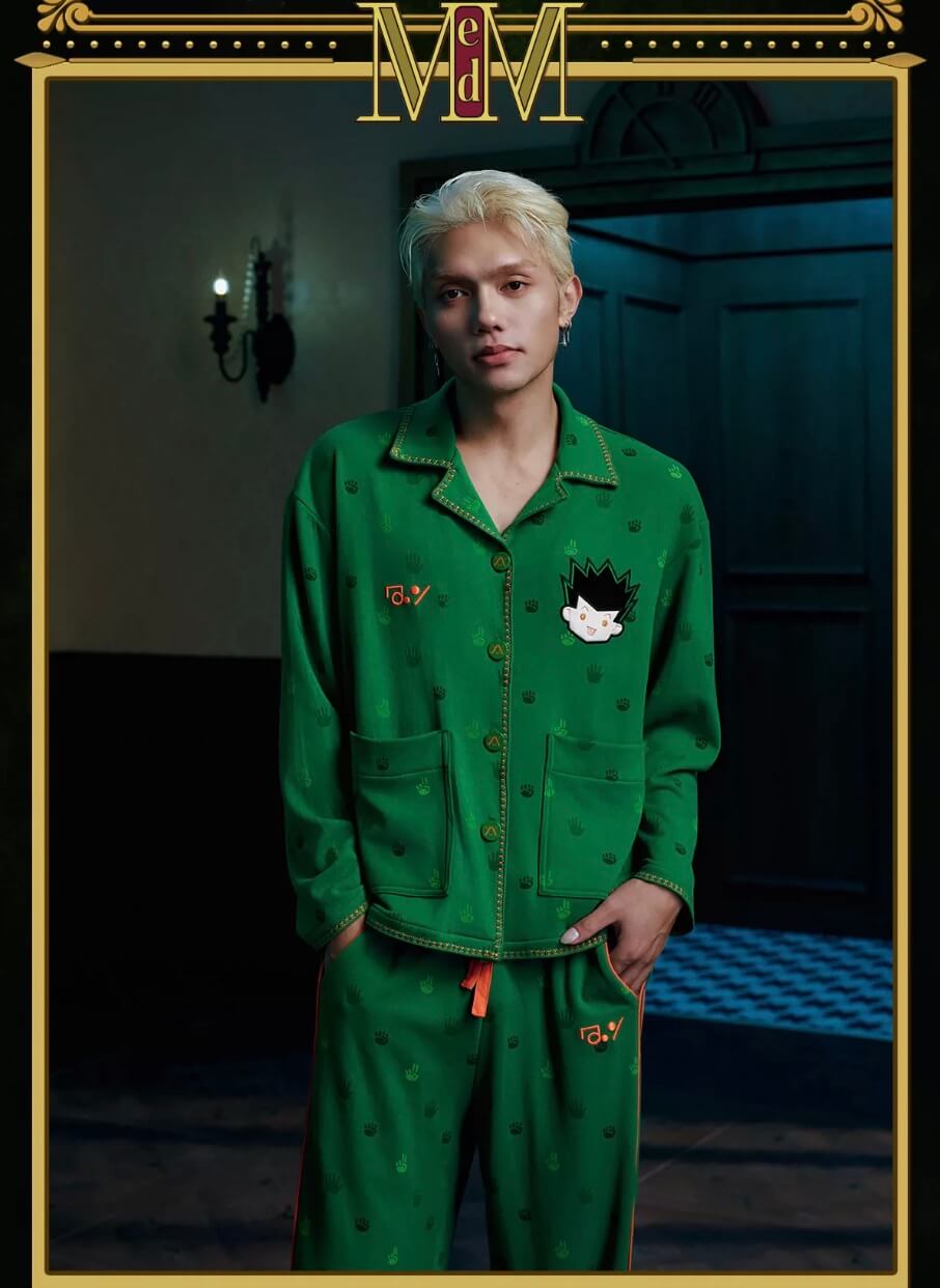 MEDM × HUNTER×HUNTER All Over Character Icon Print Pajama Set | Face 3 Face