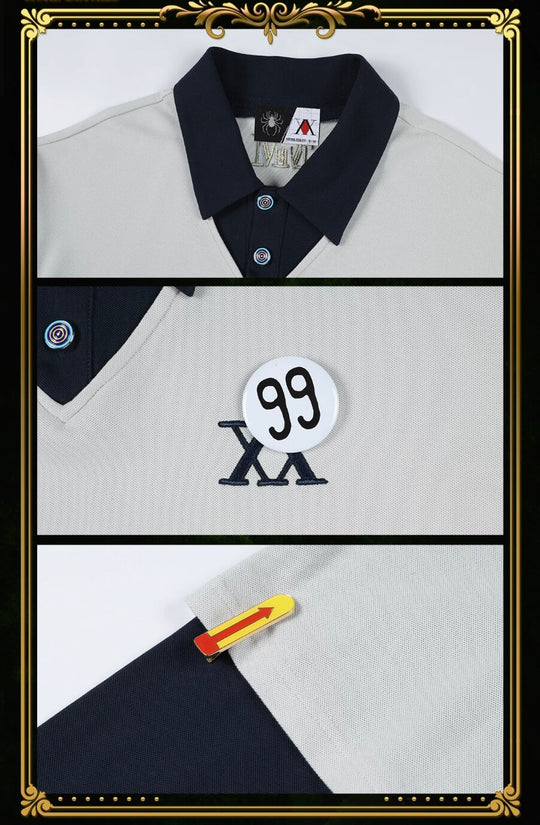 MEDM × HUNTER×HUNTER Killua Layered Long Sleeve Polo Shirt | Face 3 Face