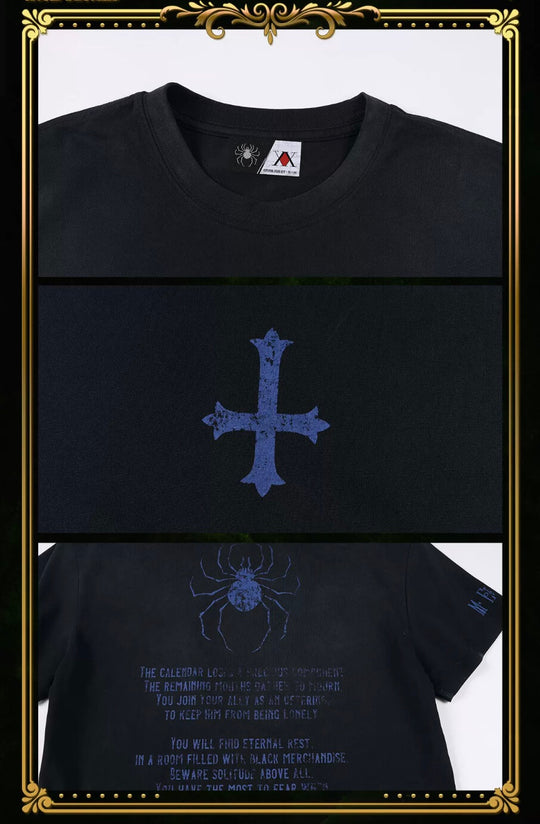 MEDM × HUNTER×HUNTER Icon and Spider Print Short Sleeve Tee | Face 3 Face