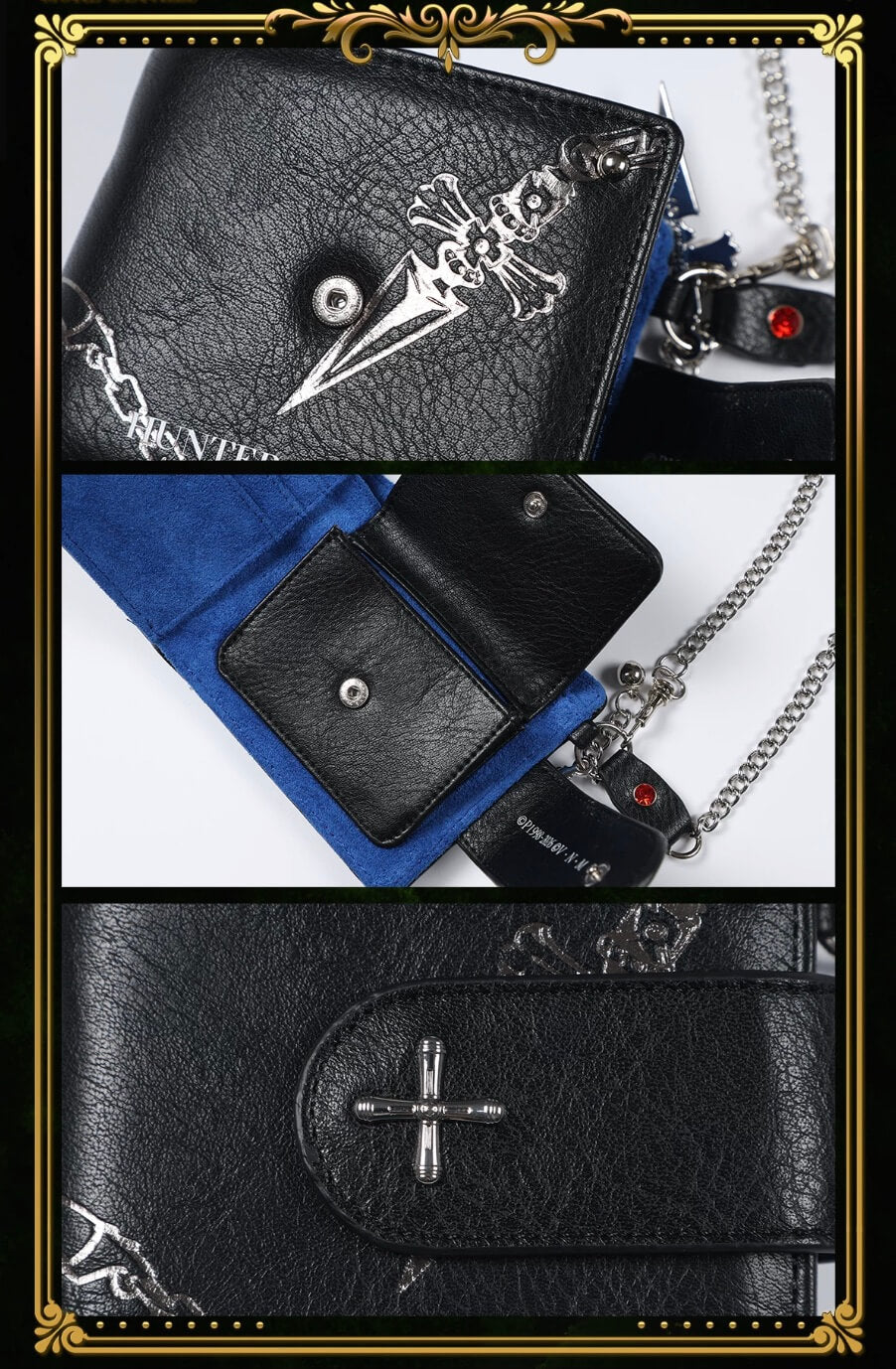 MEDM × HUNTER×HUNTER Kurapika PU Leather Chain Wallet | Face 3 Face