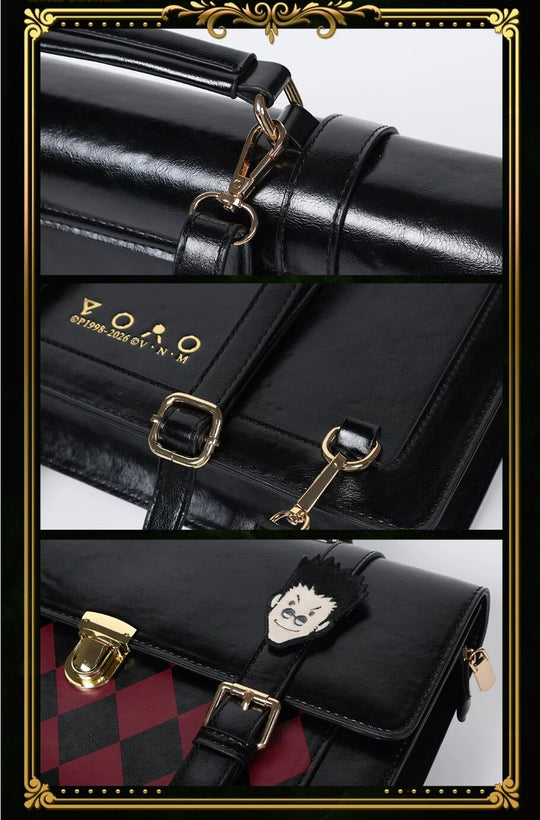 MEDM × HUNTER×HUNTER Leorio Checkered Briefcase | Face 3 Face