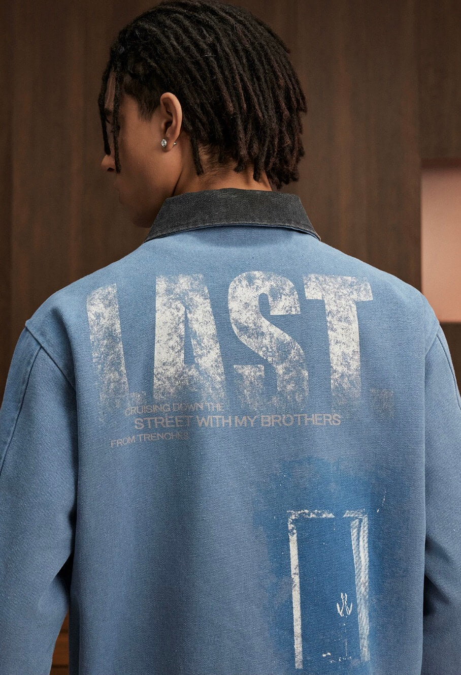 Small Town Kid Music Patch Washed Canvas Work Jacket | Face 3 Face