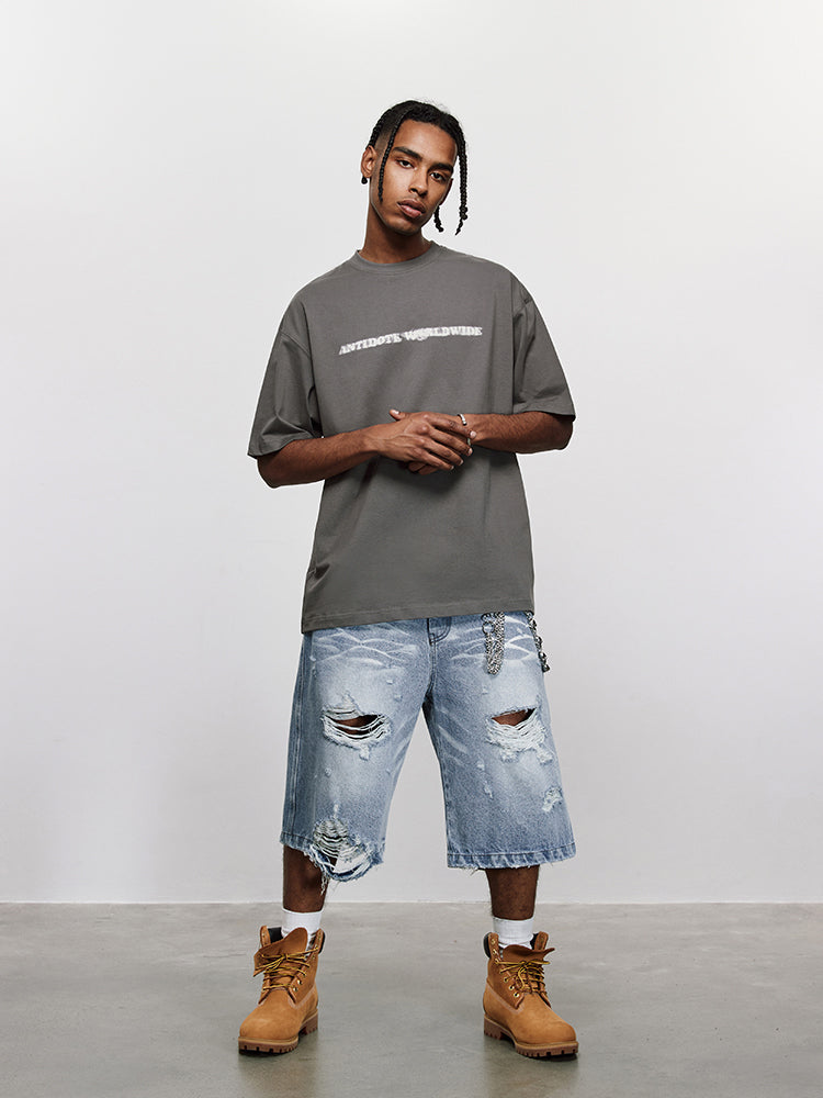 ANTIDOTE Phantom Logo Print Basic Tee