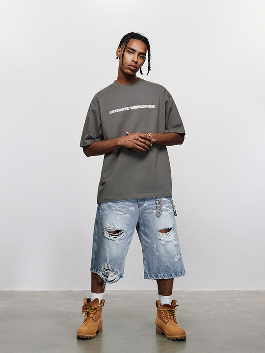 ANTIDOTE Phantom Logo Print Basic Tee