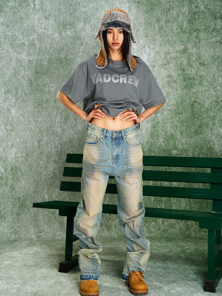 YADcrew Retro Raw Edge Destroyed Jeans | Face 3 Face