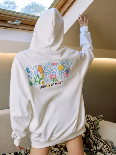 MEDM Big M Plush Wire Frame Zip Up Hoodie | Face 3 Face