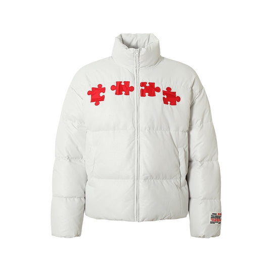 YADcrew 3D Embroidered Puzzle Spiderweb Down Jacket | Face 3 Face