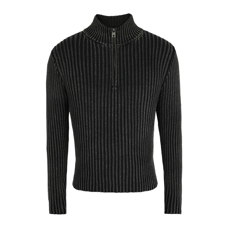 ANTIDOTE High Neck Half Zip Knit Sweater | Face 3 Face