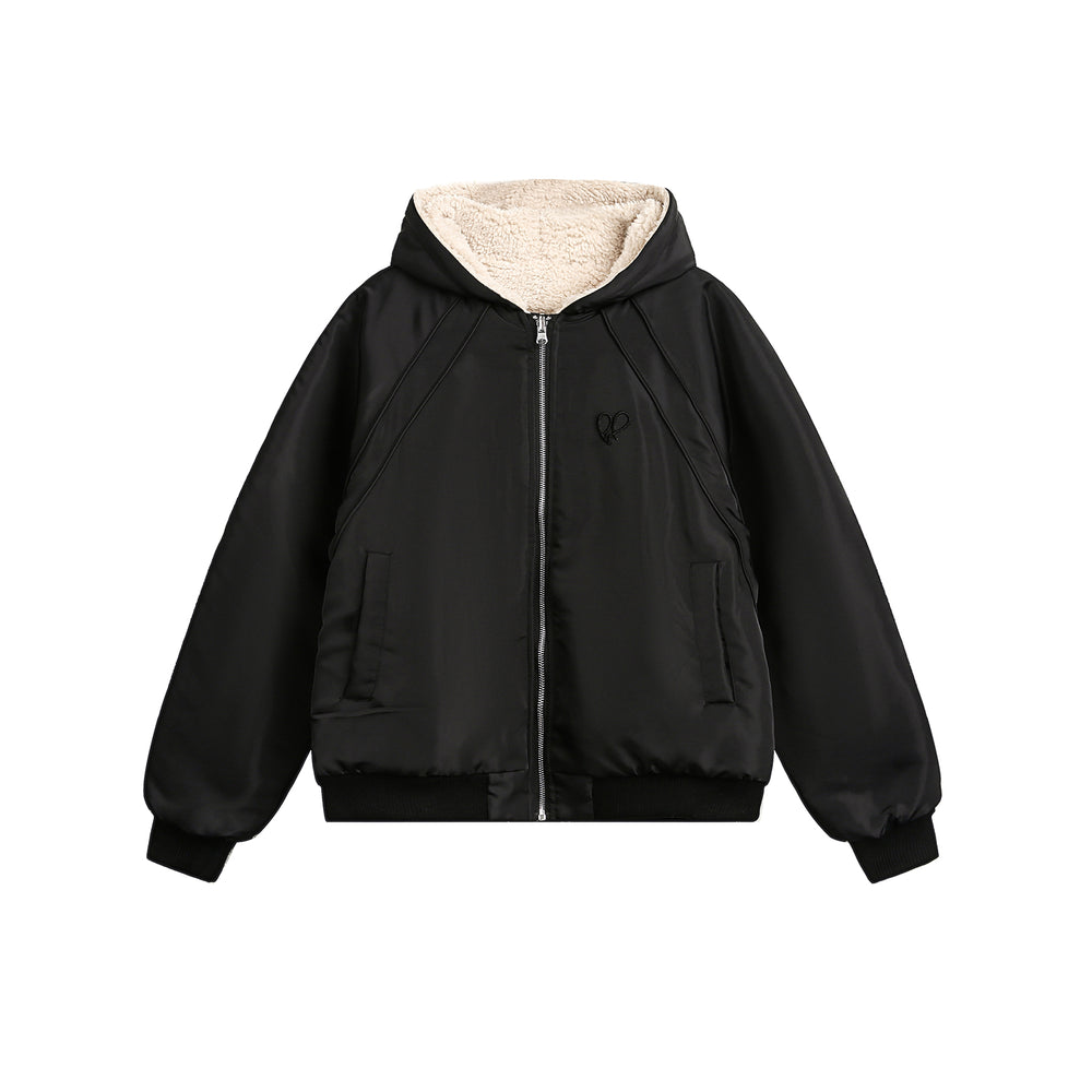 F3F Select Reversible Sherpa Fleece Hooded Jacket | Face 3 Face