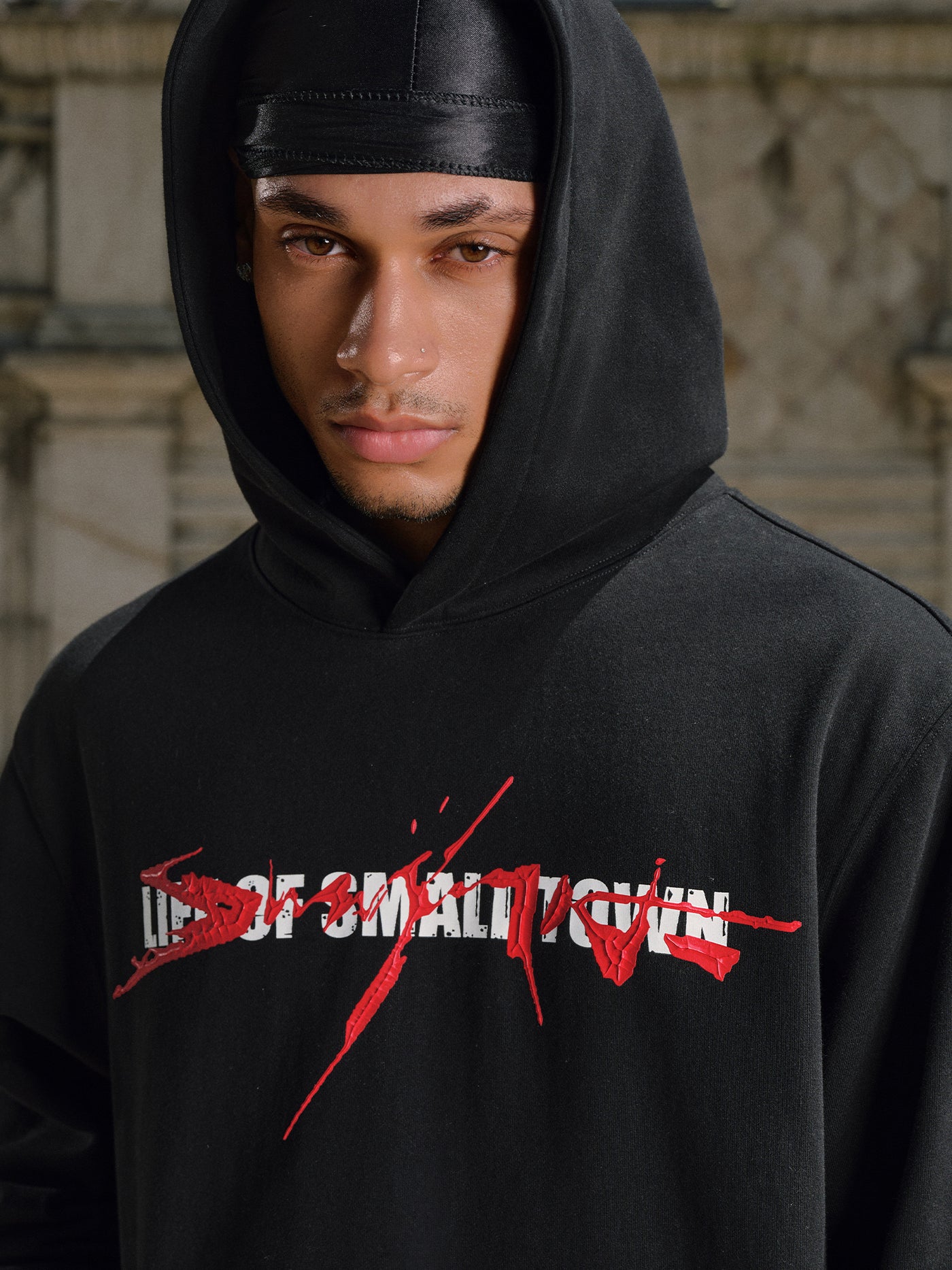 Small Town Kid Arsenal Logo Print Hoodie | Face 3 Face