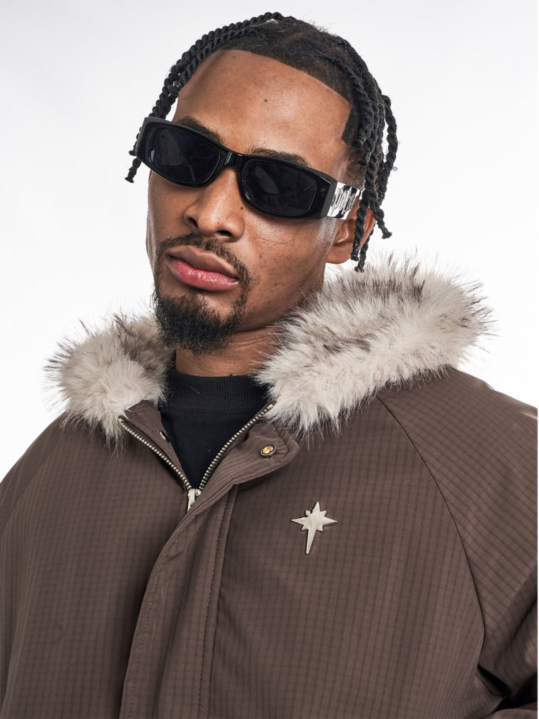 F3F Select Fur Lining Hoodie MA-1 Bomber Flight Jacket | Face 3 Face