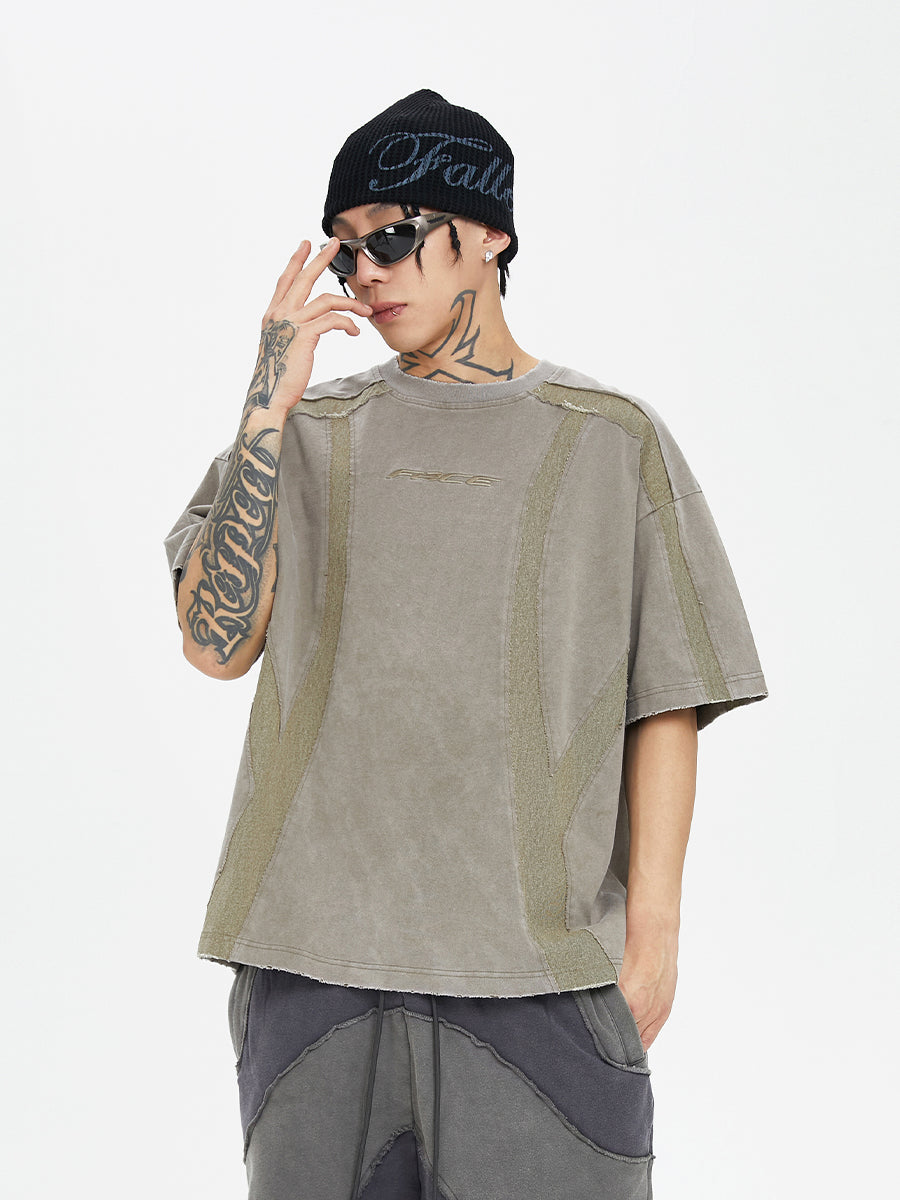 F2CE Function Burlap Destruction Patchwork Tee