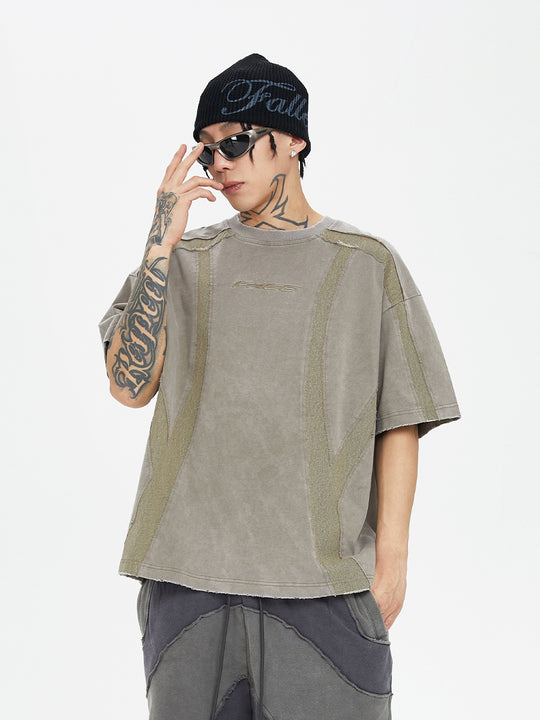 F2CE Function Burlap Destruction Patchwork Tee