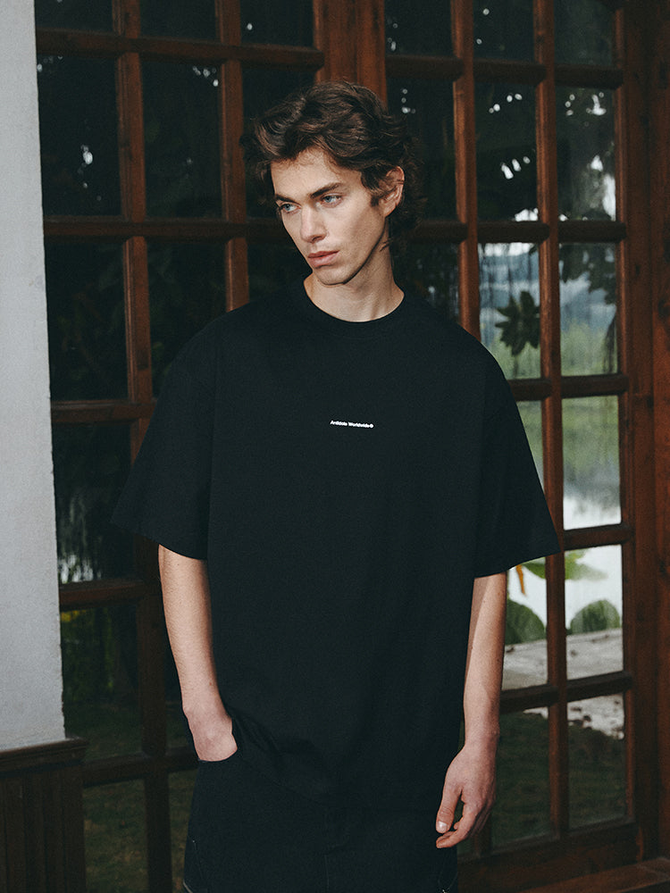 ANTIDOTE Small Letter Print Basic Tee