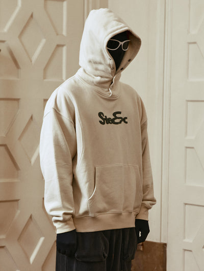 STEEPC Balaclava Foam Print Hoodie | Face 3 Face