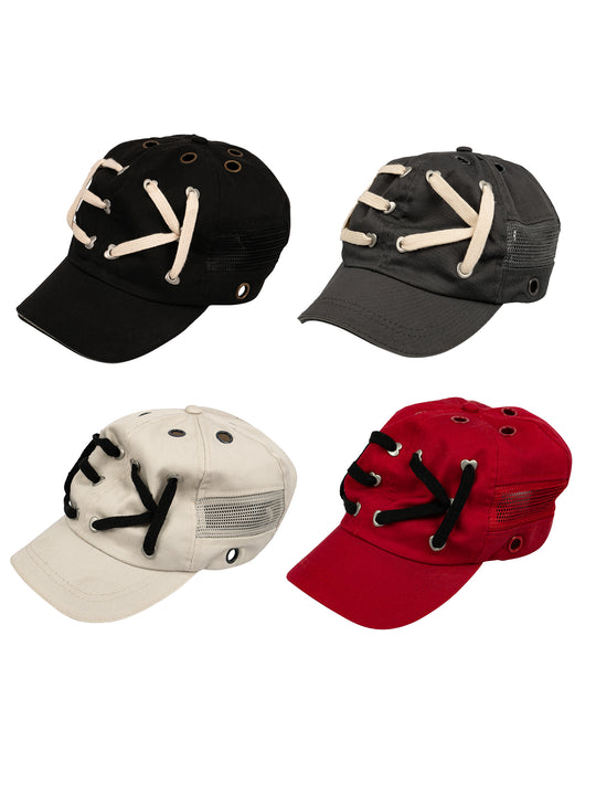 EVILKNIGHT(EK) Peach Heart Buckle String Logo Cap