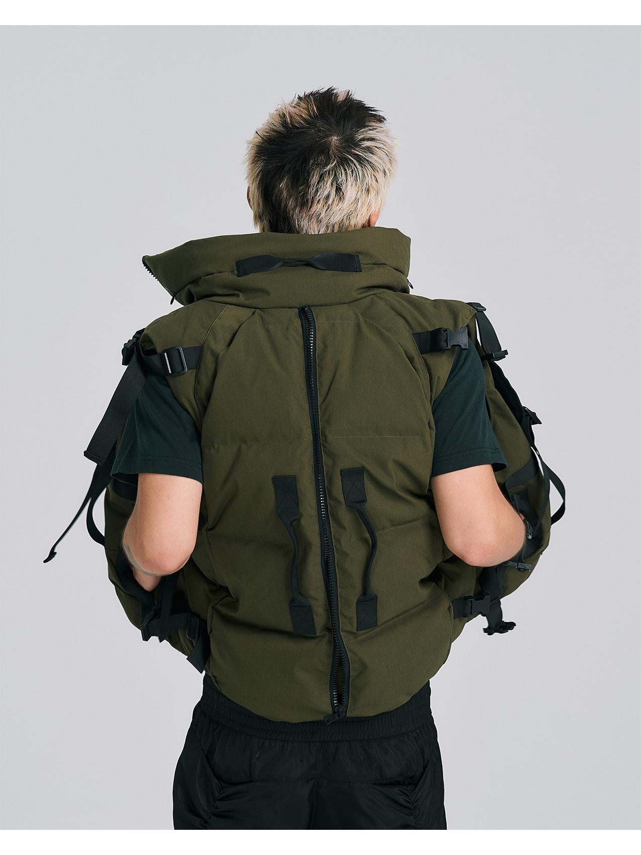 EVILKNIGHT(EK) One Piece Three Purpose Puffer Vest | Face 3 Face