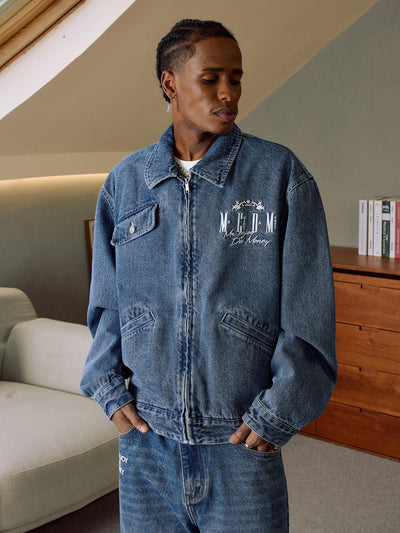 MEDM Washed Denim Work Jacket | Face 3 Face