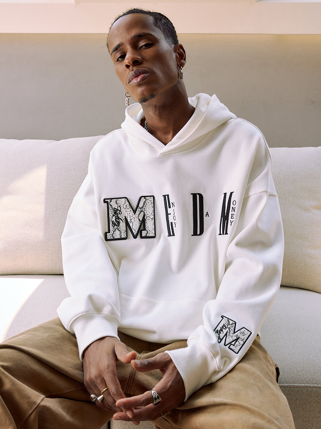Shop Now MEDM Animal Texture Velcro Hoodie – Face 3 Face