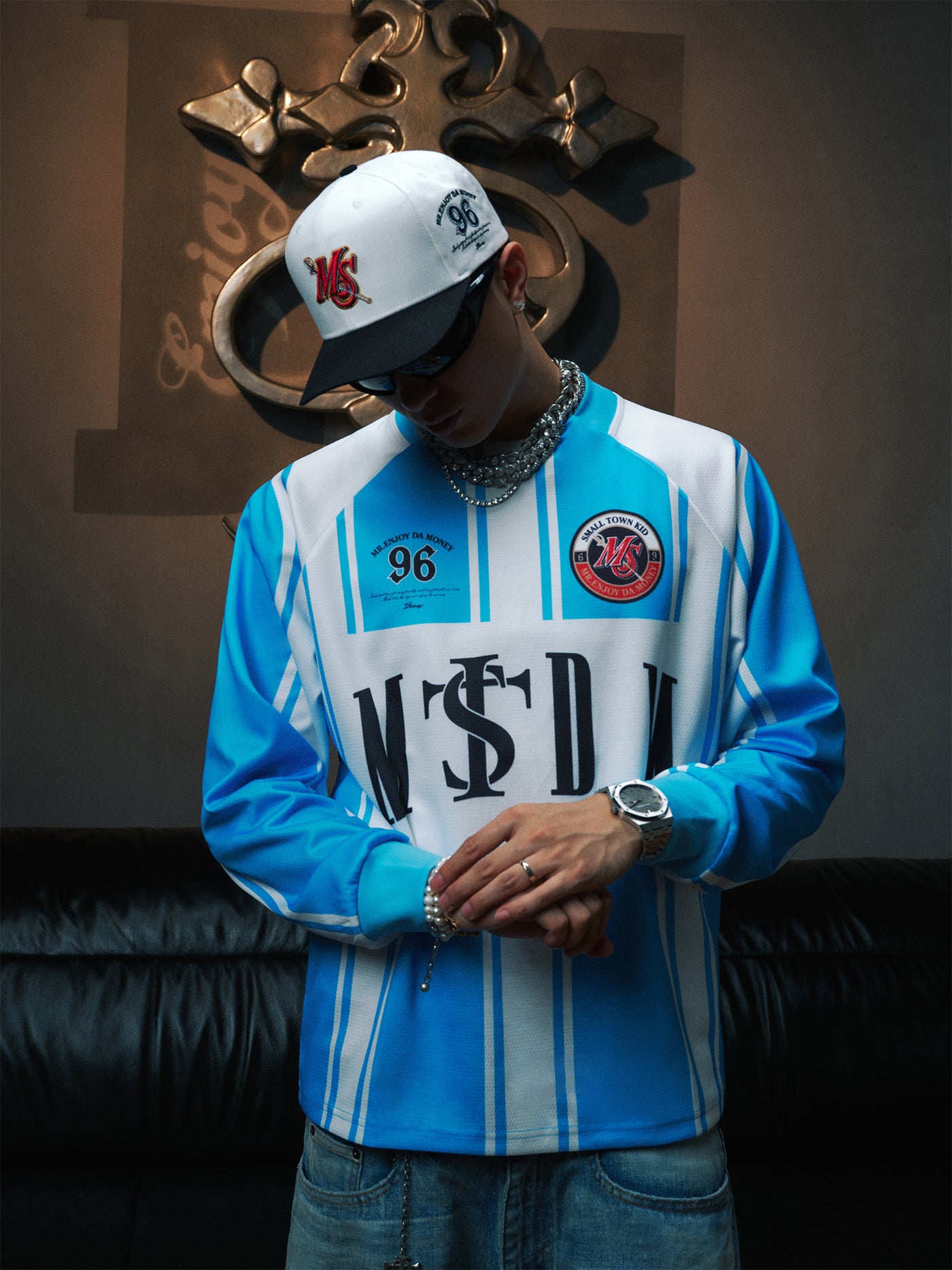 Small Town Kid x MEDM Vintage Long Sleeve Soccer Jersey | Face 3 Face