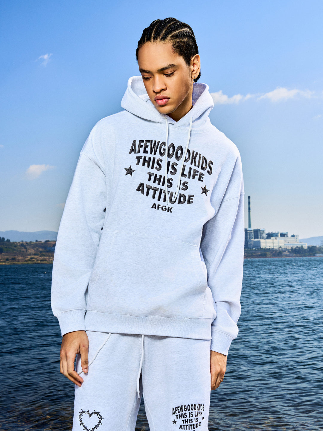 AFGK Bright Line Sweat Shorts