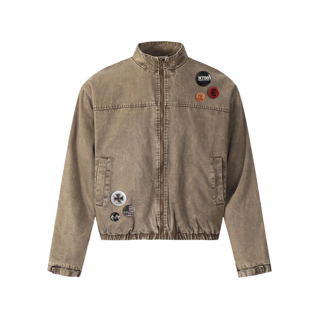 F3F Select Washed Denim Short Jacket | Face 3 Face
