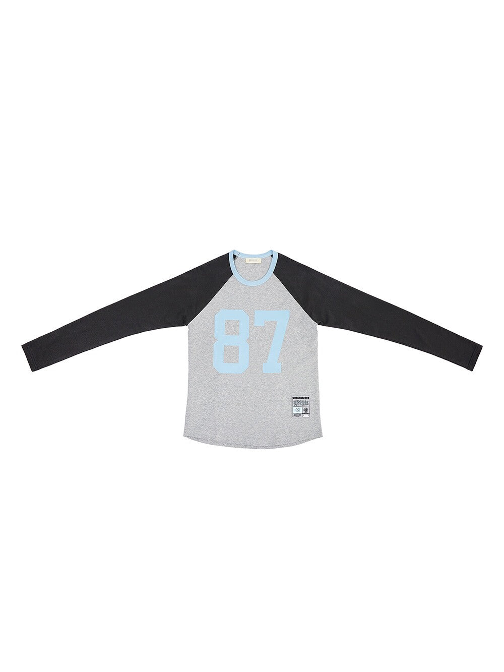 MHARF Gray 87 Raglan Long Sleeve Football Jersey | Face 3 Face