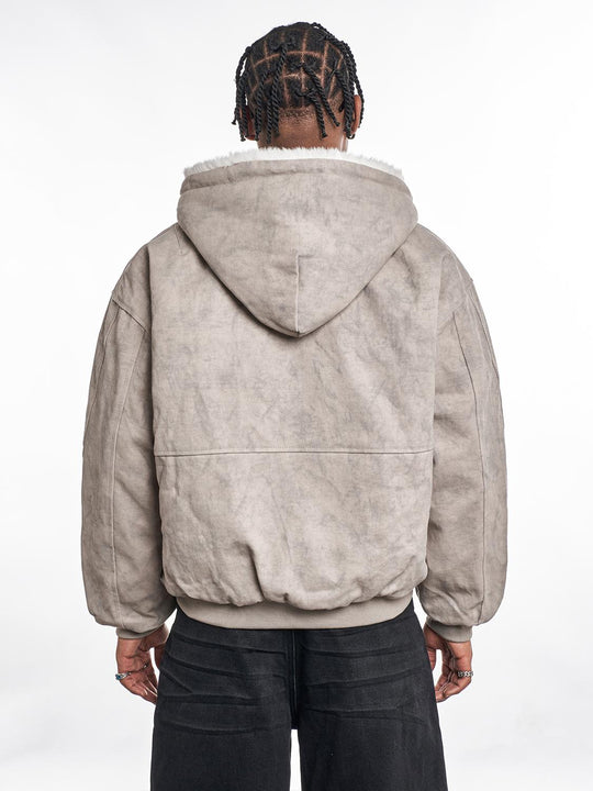 F3F Select Shaggy Fleece Lining 3D Pocket Hoodie Work Jacket | Face 3 Face