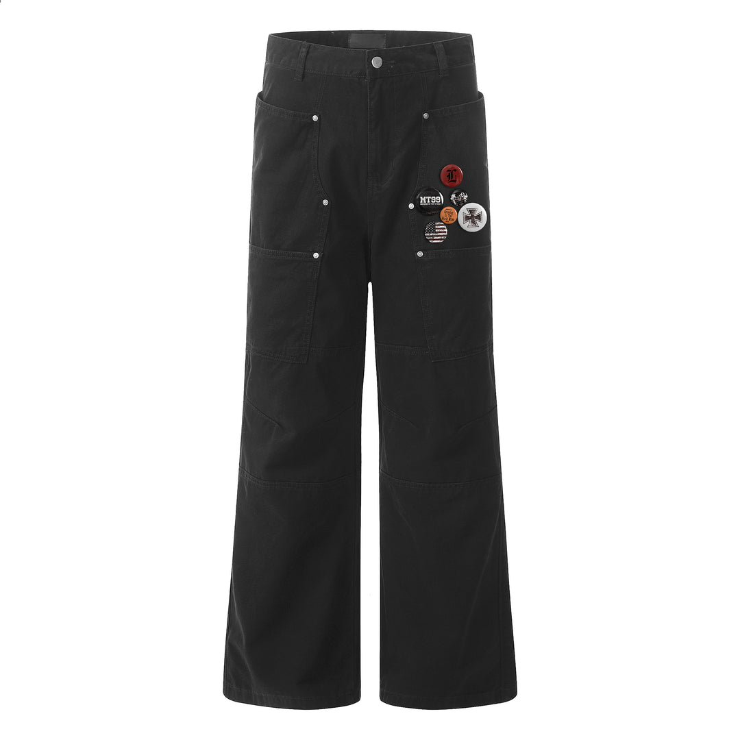 F3F Select Line Stitching Pocket Work Pants | Face 3 Face