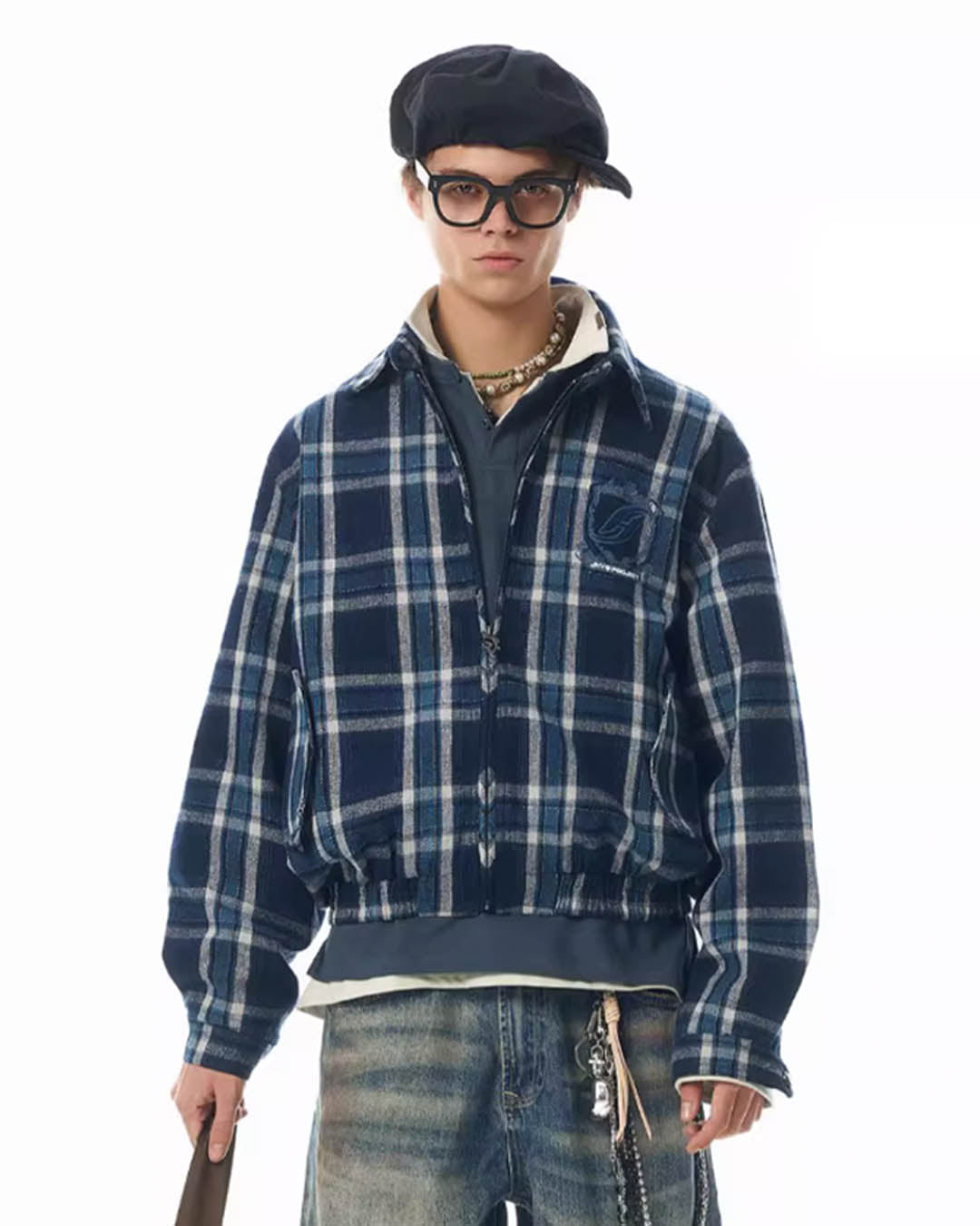 JHYQ Short Plaid Jacket | Face 3 Face