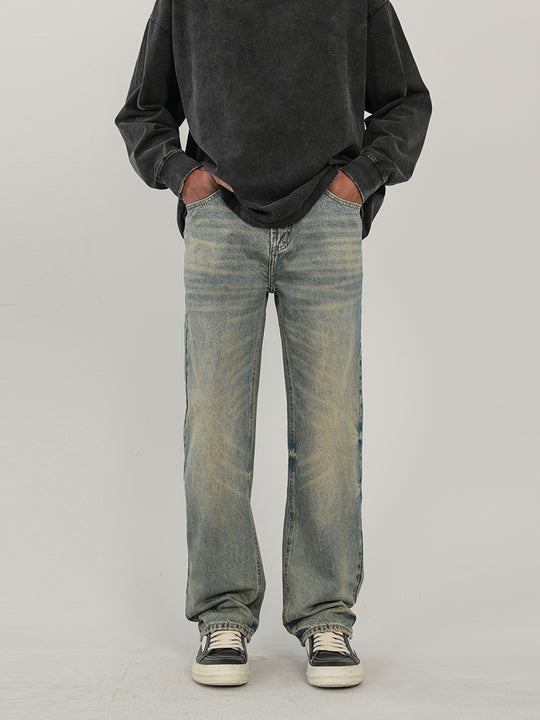 F3F Select Vintage Washed & Old Mud Dyed Blue Jeans