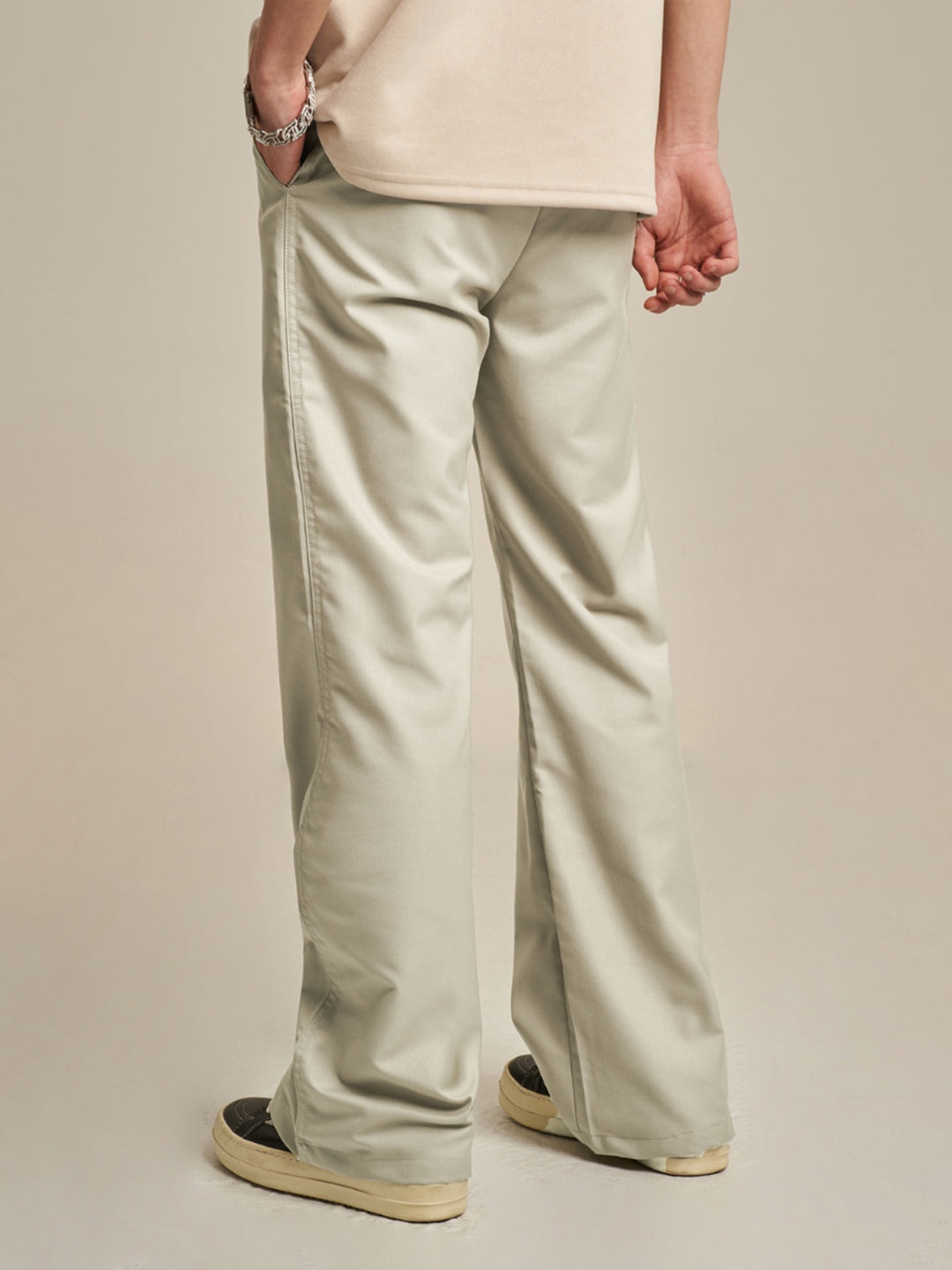 F3F Select Breathable Zipper Draped Micro Flare Pants