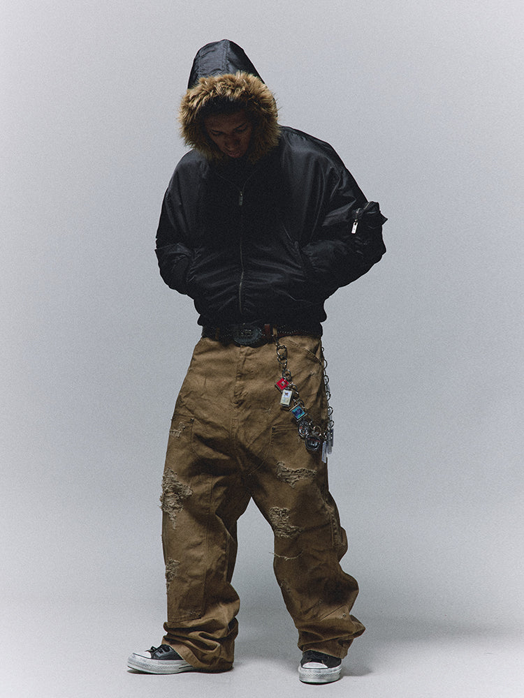 ANTIDOTE Heavy Damage Studded Double Knee Pants | Face 3 Face