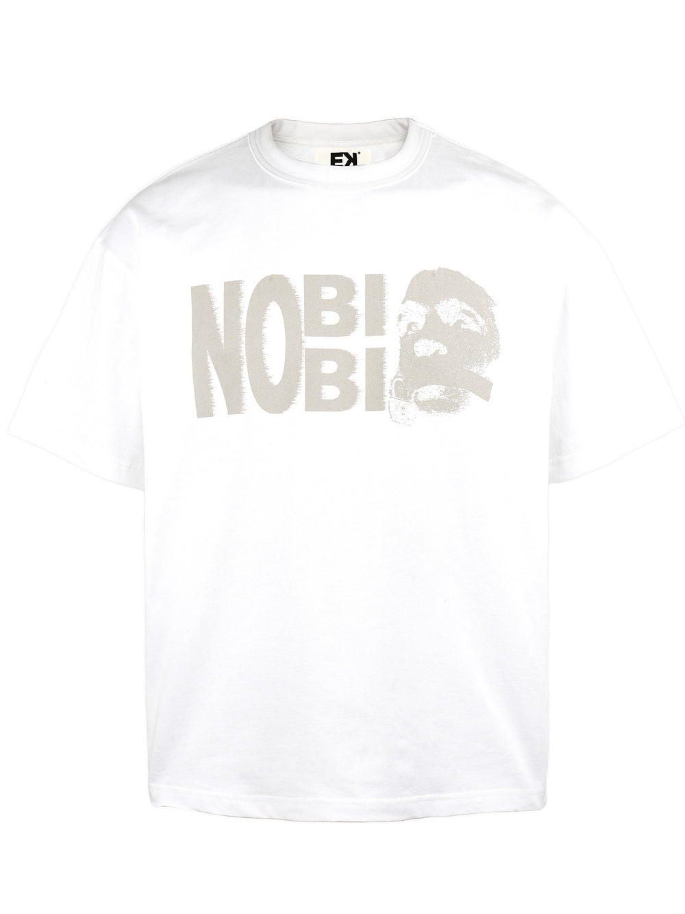 EVILKNIGHT(EK) Tagline Vintage Portrait Printed Tee