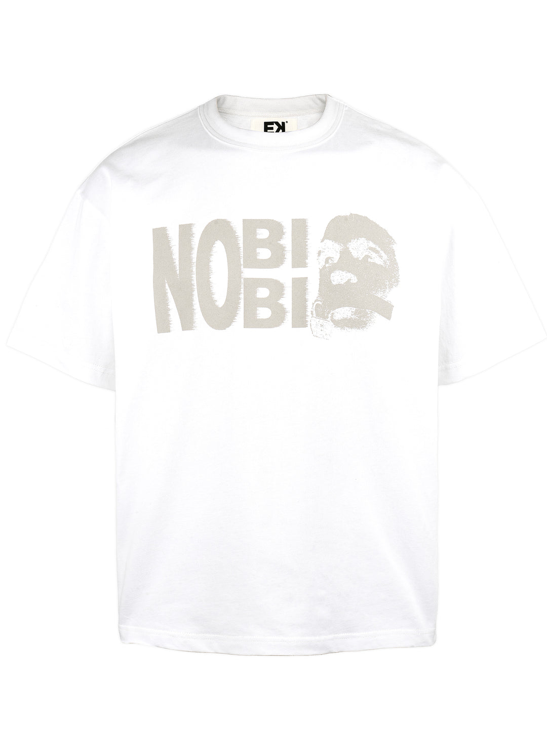 EVILKNIGHT(EK) Tagline Vintage Portrait Printed Tee