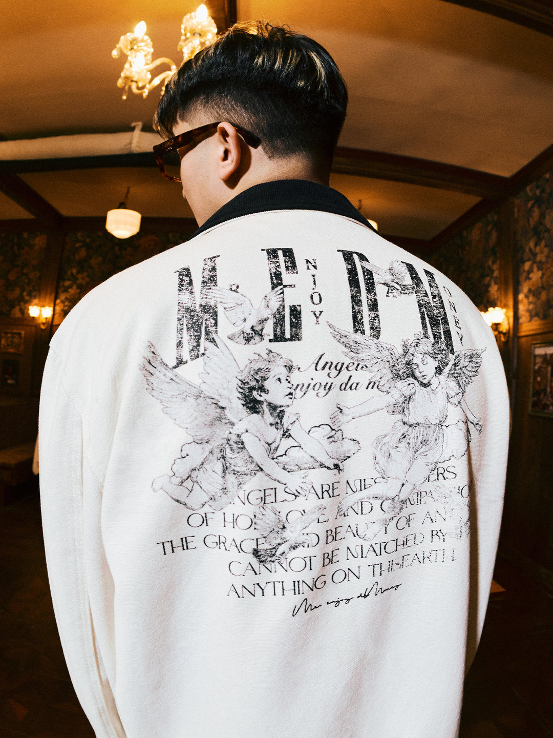 MEDM Sketch Angel Dove Embroidered Detroit Jacket | Face 3 Face