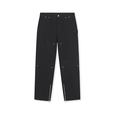 DICETINY Leg Zip Double Knee Work Pants | Face 3 Face