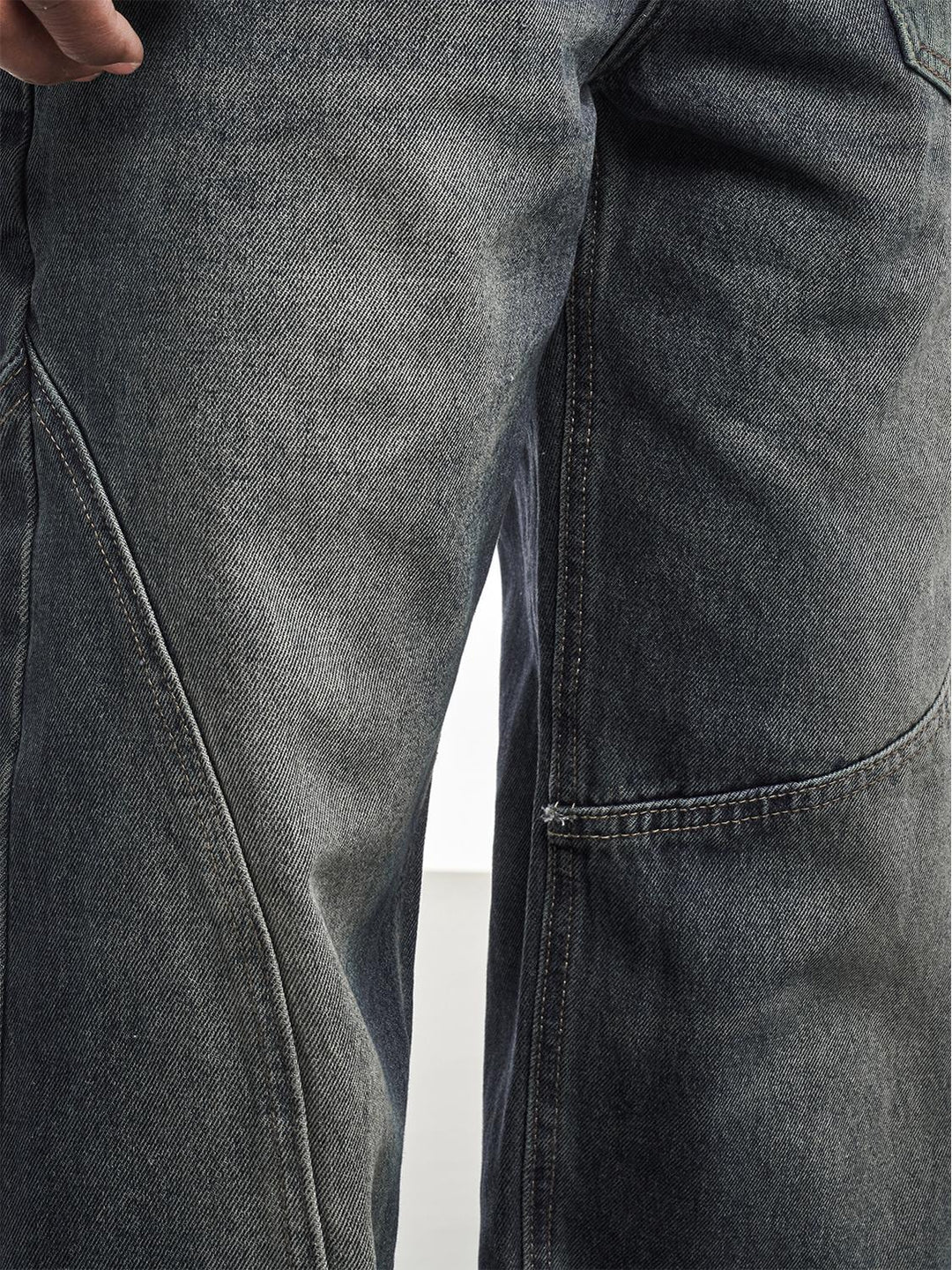 F3F Select Asymmetrical Stitch Pocket Design Jeans | Face 3 Face