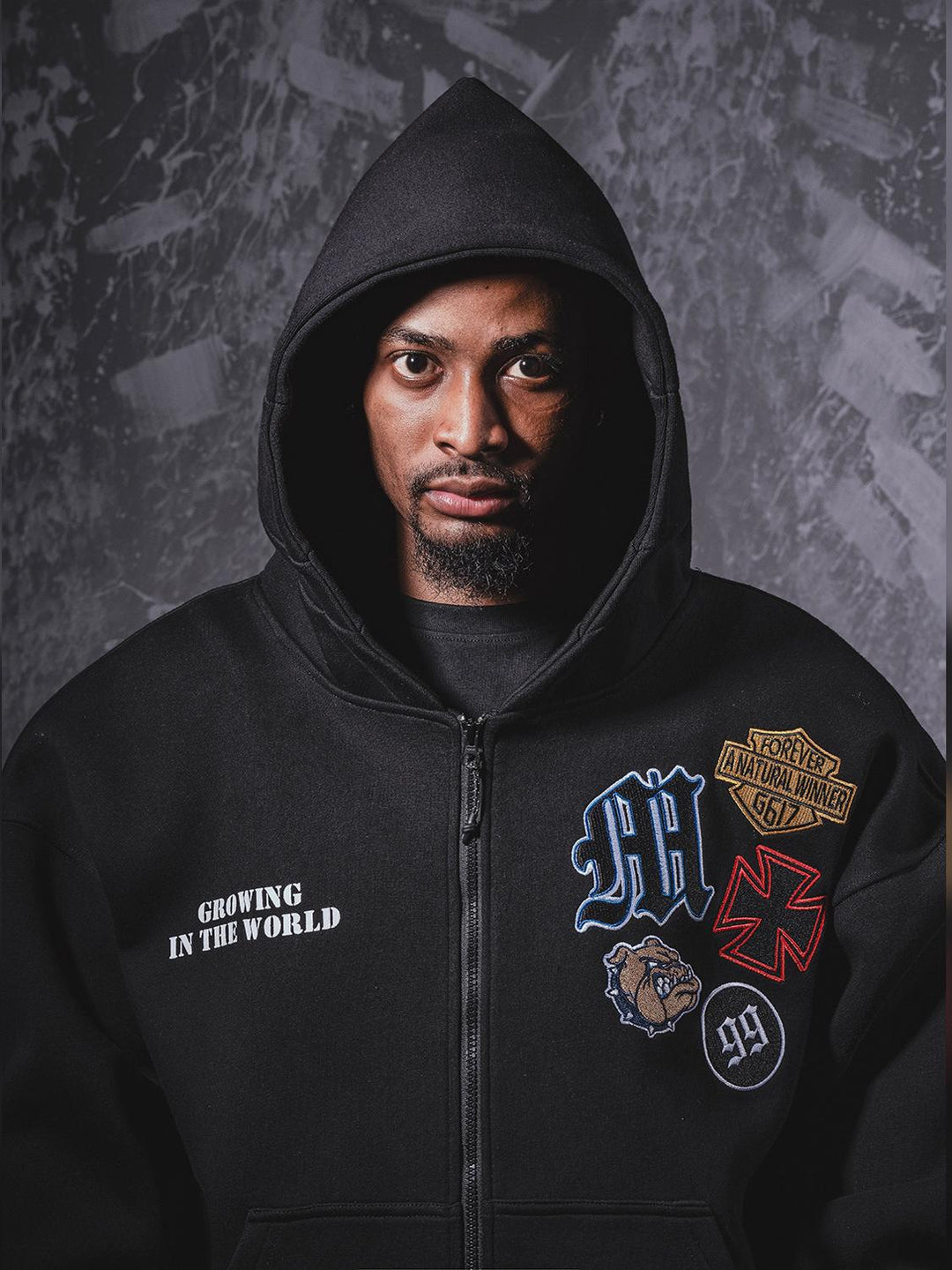 F3F Select 99 Embroidered Zip Up Hoodie | Face 3 Face